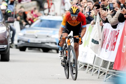 Mikel Landa, que ya se proclamó vencedor en Burgos en 2017, es uno de los grandes favoritos para el maillot morado. ECB