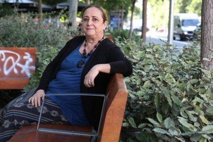 La periodista Gabriela Selser, durante su estancia en Barcelona.-XAVIER GONZÁLEZ