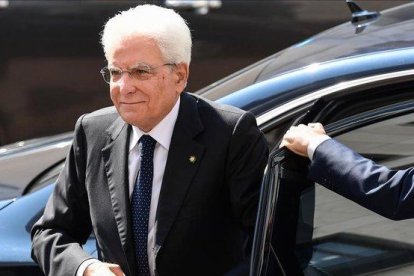 El presidente italiano, Sergio Mattarella.-AFP