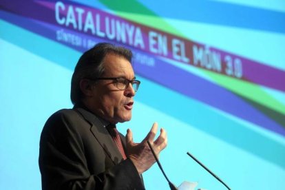 Artur Mas durante el acto de clausura de los actos del Tricentenario.-Foto: MARTA PÉREZ / EFE