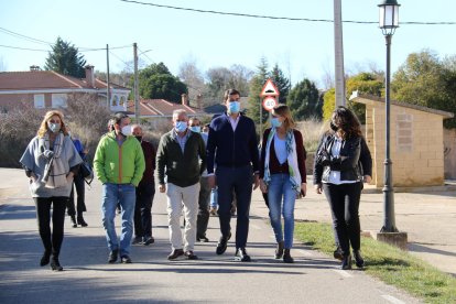 El número uno a las Cortes por Burgos en su visita a la comarca. ECB