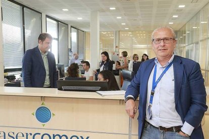 San Millán, en las instalaciones de su empresa matriz en la Aduana de Burgos.-RAÚL OCHOA