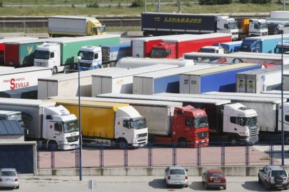 Vista del Centro de Transportes Aduana de Burgos, eje principal del proyecto de Plataforma Logística Multimodal.-RAÚL G. OCHOA