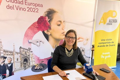 La concejala, Olga Maderuelo, asegura que la Ciudad Europea del Vino está siendo un éxito