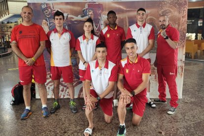 La expedición castellano leonesa en los campeonatos de Cartagena. ECB