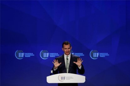 El Rey Felipe VI en las jornadas del Instituto Internacional de Finanzas.-REUTERS