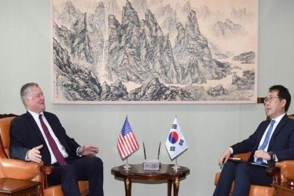 Reunión entre los representantes de los EEUU y Corea del Sur.-EUROPA PRESS