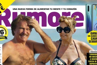 Bigote Arrocet y María Teresa Campos, en la portada de ’Rumore’.-