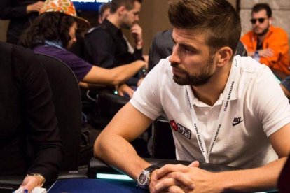 Gerard Piqué, en el torneo High Roller en el que ha participado este martes.-EL PERIÓDICO