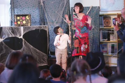 La Biblioteca Gonzalo de Berceo, el año pasado durante la celebración del Día del Libro Infantil.-Raúl Ochoa