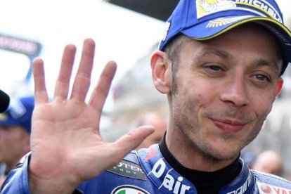 Valentino Rossi (Yamaha), tras los últimos entrenamientos del GP de Francia, en Le Mans.-AFP / JEAN-FRANCOIS MONIER