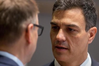 Pedro Sánchez, este viernes en Bruselas.-EFE