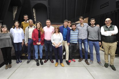 La candidatura de Pachi García se presentó el martes en la antigua estación de ferrocarril. I. L. MURILLO