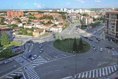 Imagen aérea de la rotonda de Jorge Luis Borges.-ISRAEL L. MURILLO