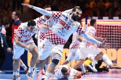 El croata Zeljko Musa, autor del último gol, celebra el pase a la final.-JONATHAN NACKSTRAND (AFP)