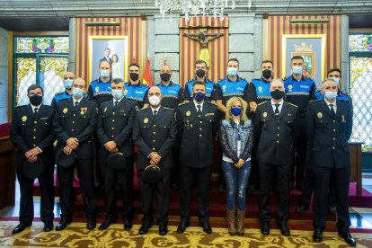 Toma de posesión de un inspector, cuatro subinspectores y nueve oficiales. SANTI OTERO