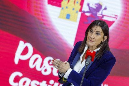 La secretaria de Organización del PSCyL, Ana Sánchez. SANTI OTERO