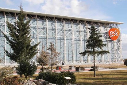 La fábrica de Glaxo en Aranda. L. V.