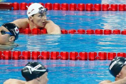 La húngara Katinka Hosszu, en una de las finales del Mundial de Hangzhou.-AFP