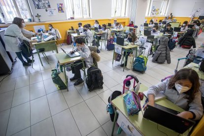 Un aula del colegio Jesús-María. FOTOS: SANTI OTERO