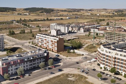 Zona de nueva construcción con distinta densidad de árboles en sus aceras. ISRAEL L. MURILLO