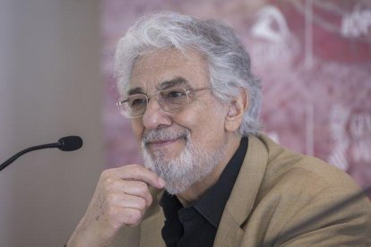 El tenor Plácido Domingo, en el Palacio de las Artes de Valencia.-MIGUEL LORENZO