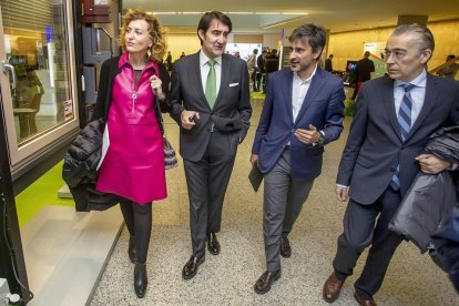 De izquierda a derecha: María Pardo, Juan Carlos Suárez- Quiñones, Bruno Gutiérrez y Roberto Saiz.-SANTI OTERO