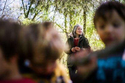 Yolanda Benito es una de las tres madres de día que hay en la capital burgalesa. TOMÁS ALONSO