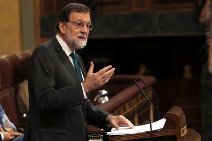 El presidente Rajoy durante su intervención esta mañana.-JJ GUILLEN