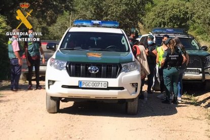 Imagen del dispositivo de búsqueda desplegado. GUARDIA CIVIL