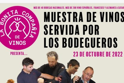 Imagen del cartel anunciador de la Muestra de Vinos