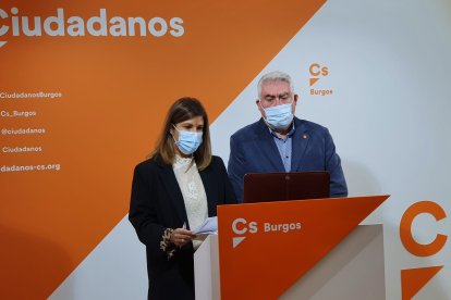 Negrete y Delgado en un acto de Ciudadanos. Cs