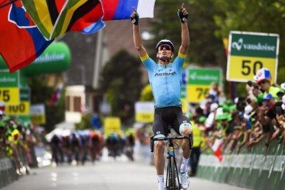 Luis León Sánchez gana la segunda etapa de la Vuelta a Suiza.-EFE / GIAN EHRENZELLER