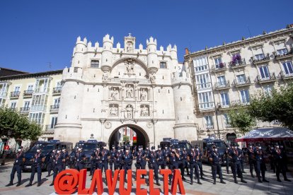 Imagen del dispositivo de seguridad que acompañará a la Vuelta. SANTI OTERO