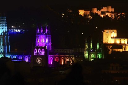 Iluminación de la Catedral de Burgos con motivo del Octavo Centenario. ICAL