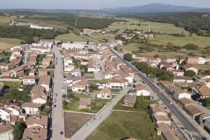 Vista aérea de Ibeas de Juarros. ECB