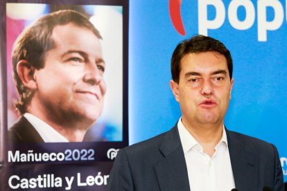 Ángel Ibáñez, cabeza de lista del PP por Burgos. TOMÁS ALONSO