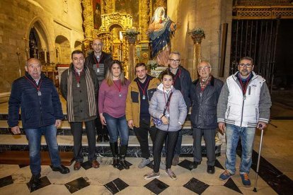 Miembros de la cofradía de la Real Hermandad de laSangre de Cristo y de Nuestra Señora de los Dolores.-SANTI OTERO