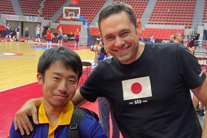 Fernando Calero durante su etapa en Japón.