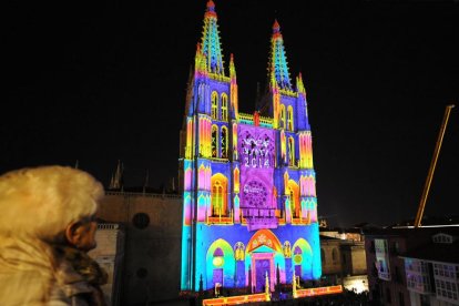 Imagen de una proyección sobre la Catedral, en la pasada edición de la Noche Blanca.-ISRAEL L. MURILLO