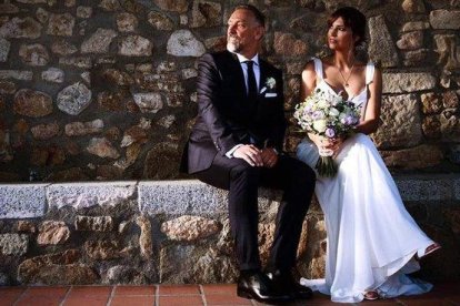 La periodista y presentadora de ’El intermedio’, Sandra Sabatés, en su boda con su novio Daniel.-INSTAGRAM