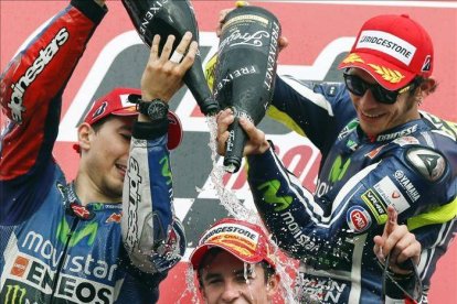 Marc Márquez renueva su título mundial y continúa batiendo récords.-EFE