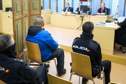 Instante del juicio al E.P.J. por abuso sexual a diez mujeres. TOMÁS ALONSO