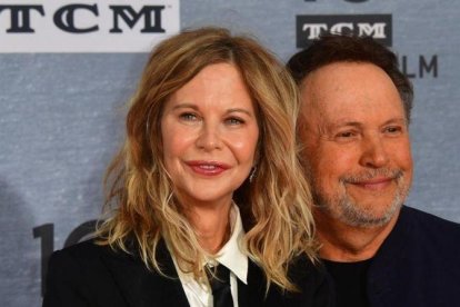 Billy Crystal y Megh Ryan celebran el 30º aniversario del filme Cuando Harry encontró a Sally.-AFP / FREDERIC J BROWN