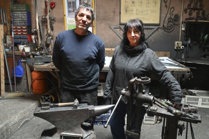 Jacinto Muñoz y Pilar Prieto conforman desde hace treinta años Metalmorfosis. SANTI OTERO