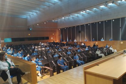 Acto de bienvenida a estudiantes de enfermería en prácticas. ECB