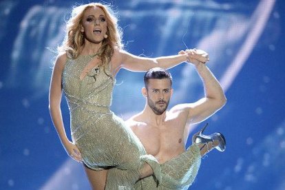 Actuación de Edurne en el festival de Eurovisión.-Foto: EFE