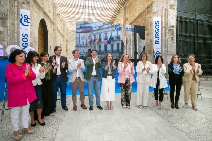 Mañueco acudió  a Burgos a apoyar a las candidaturas burgalesas.