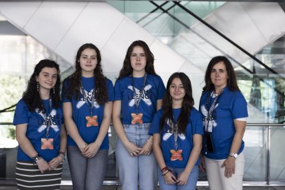 Las jóvenes burgalesas que viajarán a EEUU para presentar su proyecto sostenible en las Naciones Unidas.