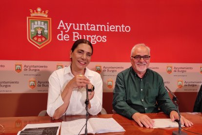 Arroyo y Palma durante la rueda de prensa.